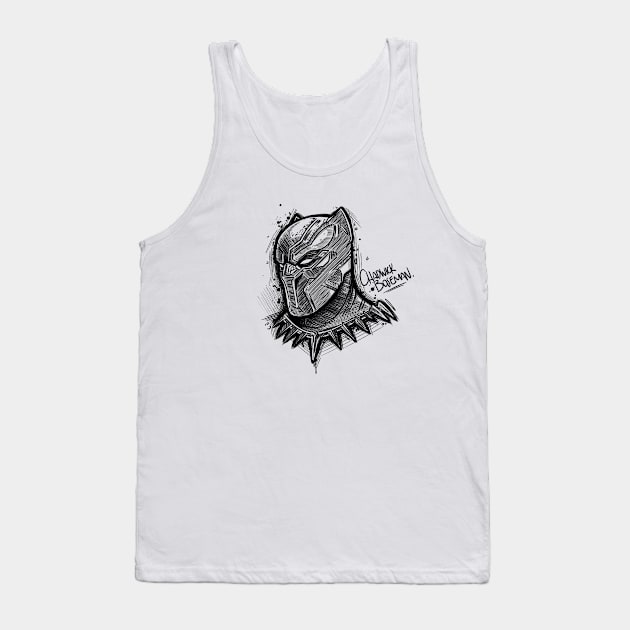 CHADWICK BOSEMAN Tank Top by Psydrian